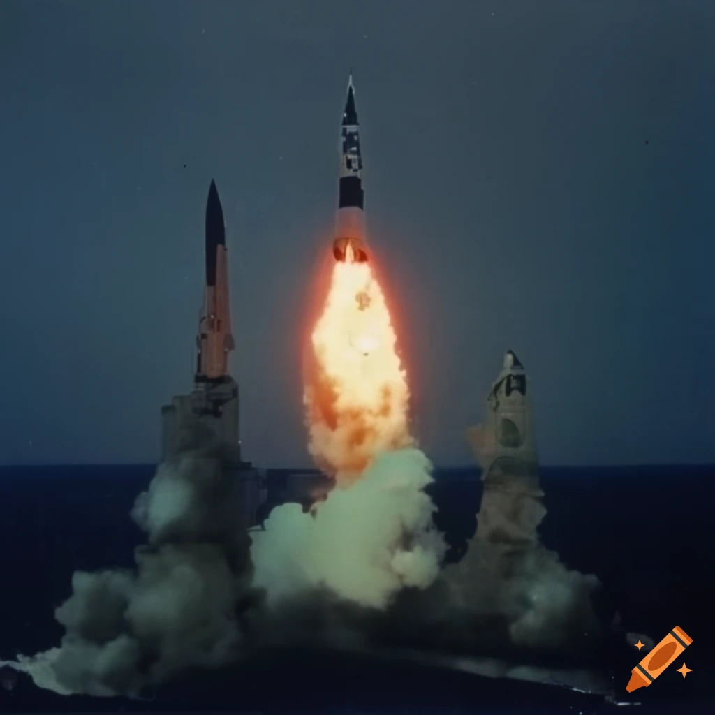 High-resolution color photograph of Missile Command from 1972, wide-angle view