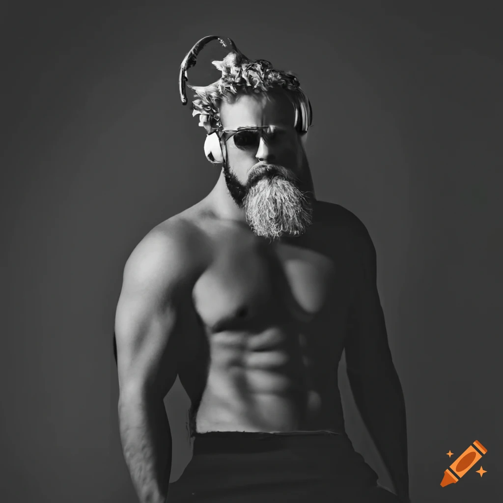 Contemporary Zeus with headphones and sunglasses