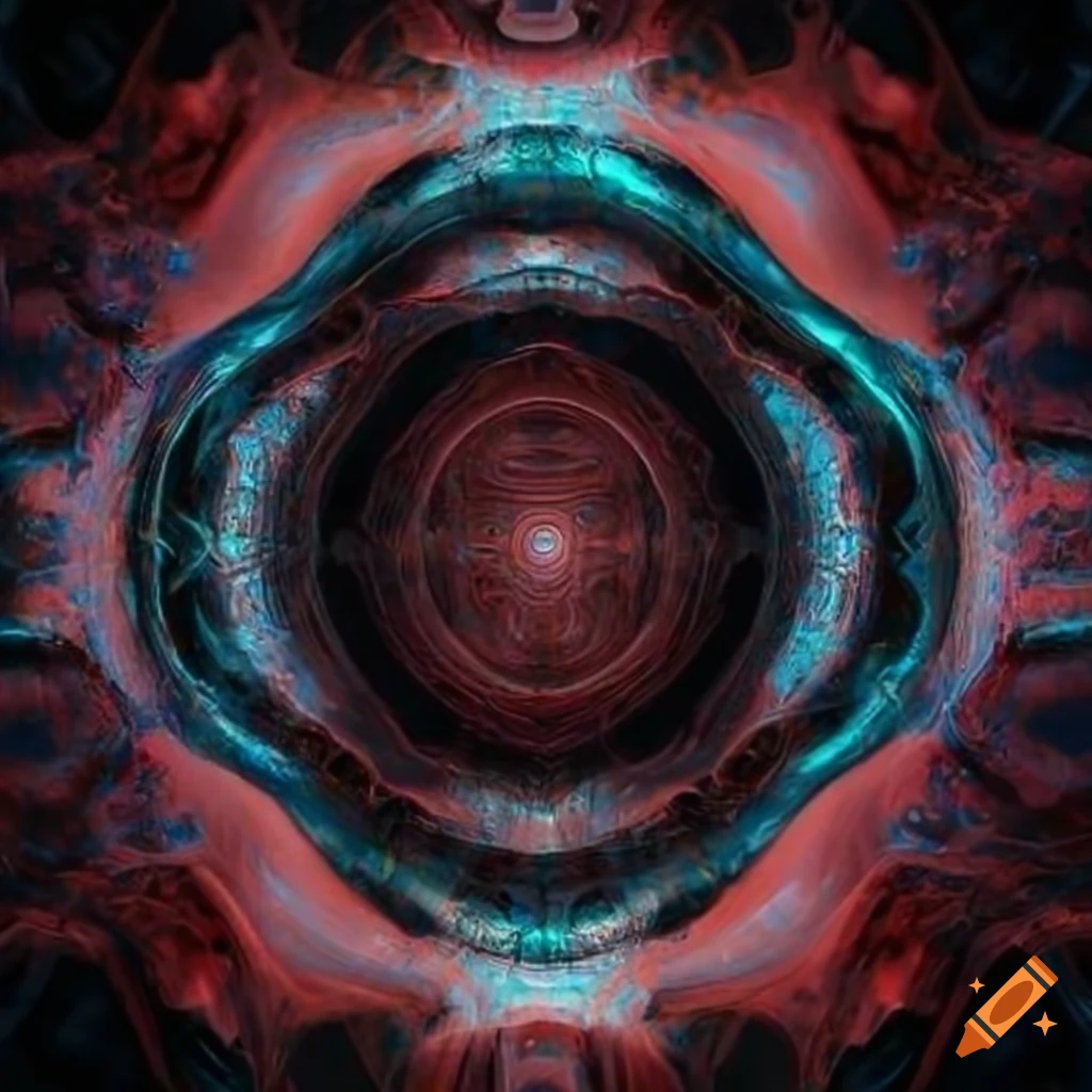 Abstract biomechanical image symbolizing life finds a way with professional lighting