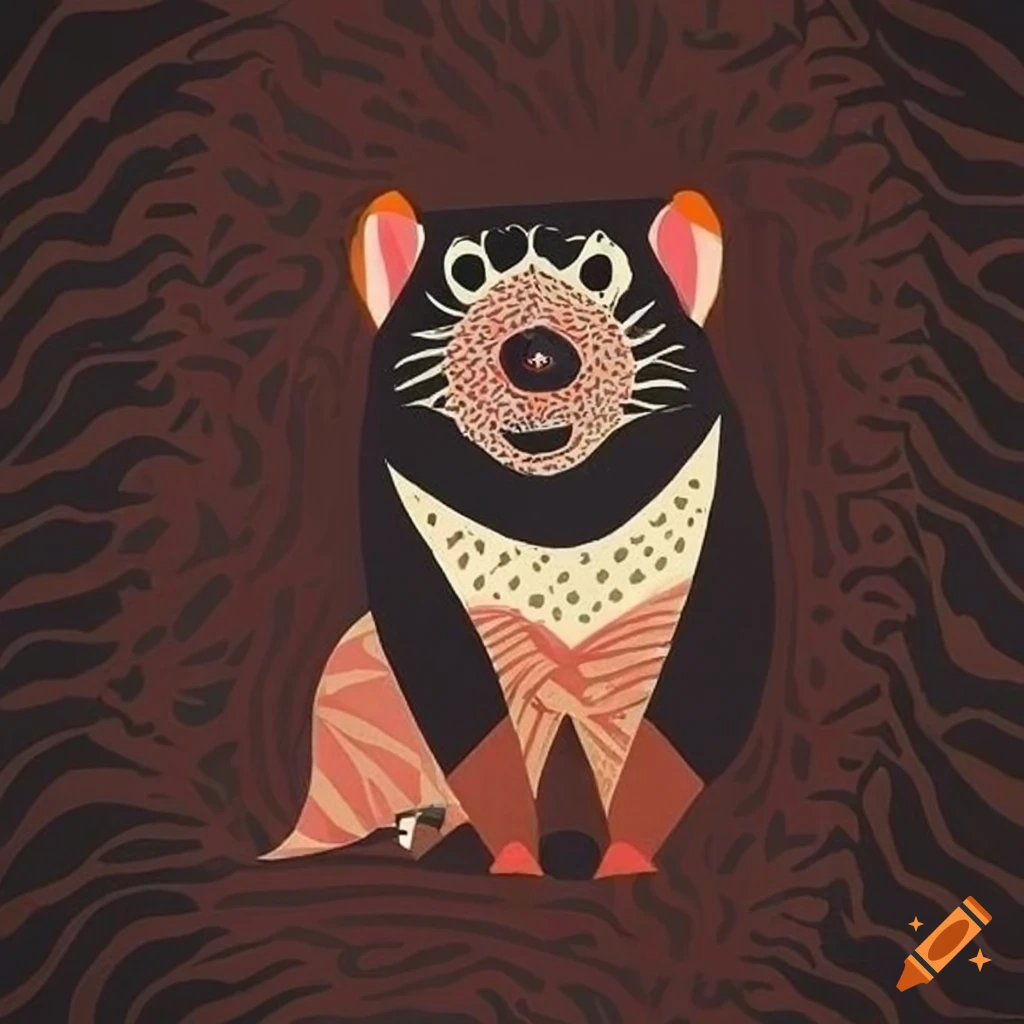 Folk art geometric design with bold and subtle boho colors