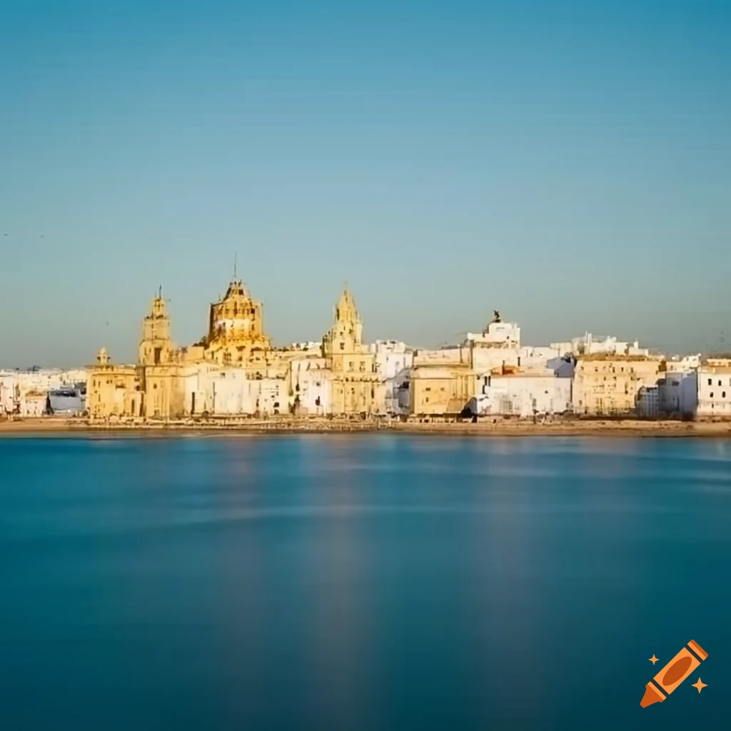Cádiz cityscape from the sky