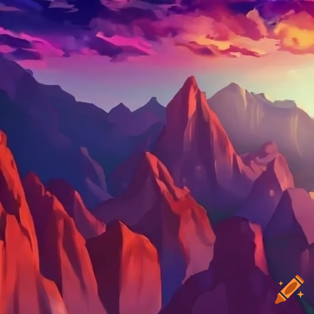 Canyon anime background