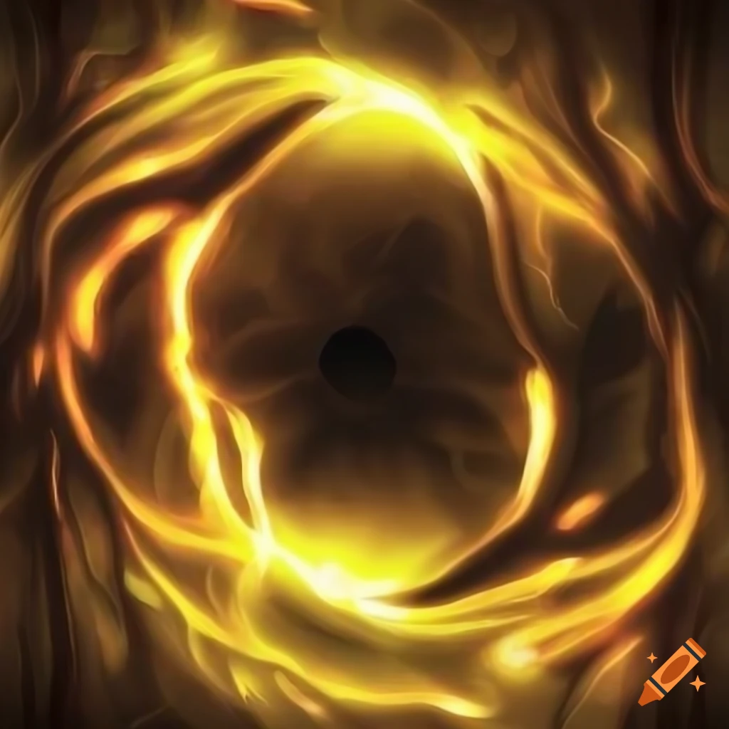 Mythic light yellow glowing fantasy background