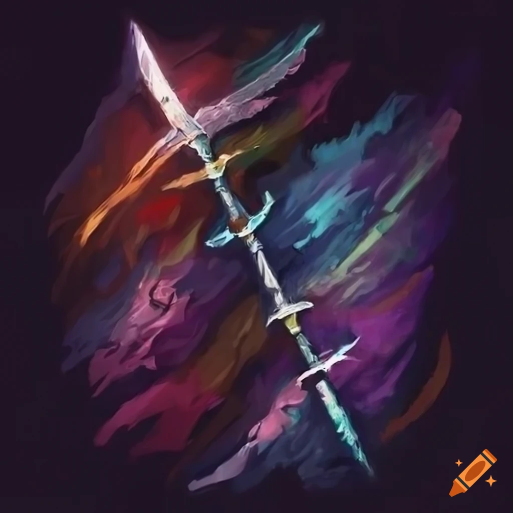 Poisonous silver swords in a dark forest