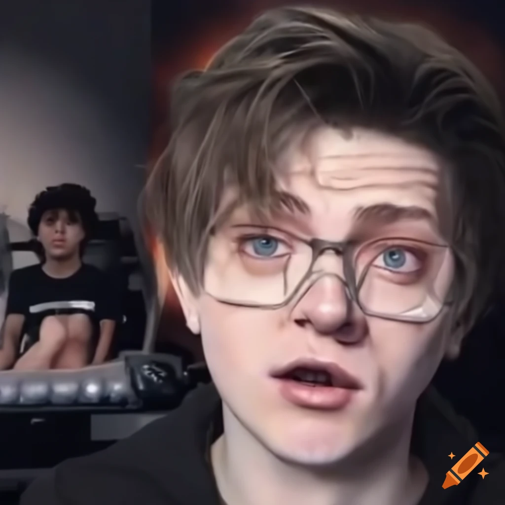 Hyperrealistic portrait of YouTuber ElrubiusOMG