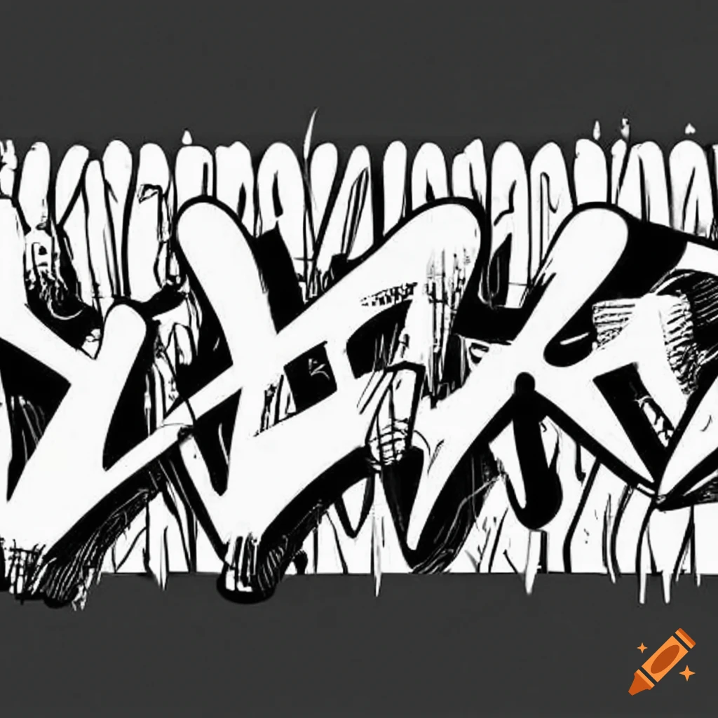 3x3 meters graffiti art of a modern Fablab workshop with prominent "fablab" sign