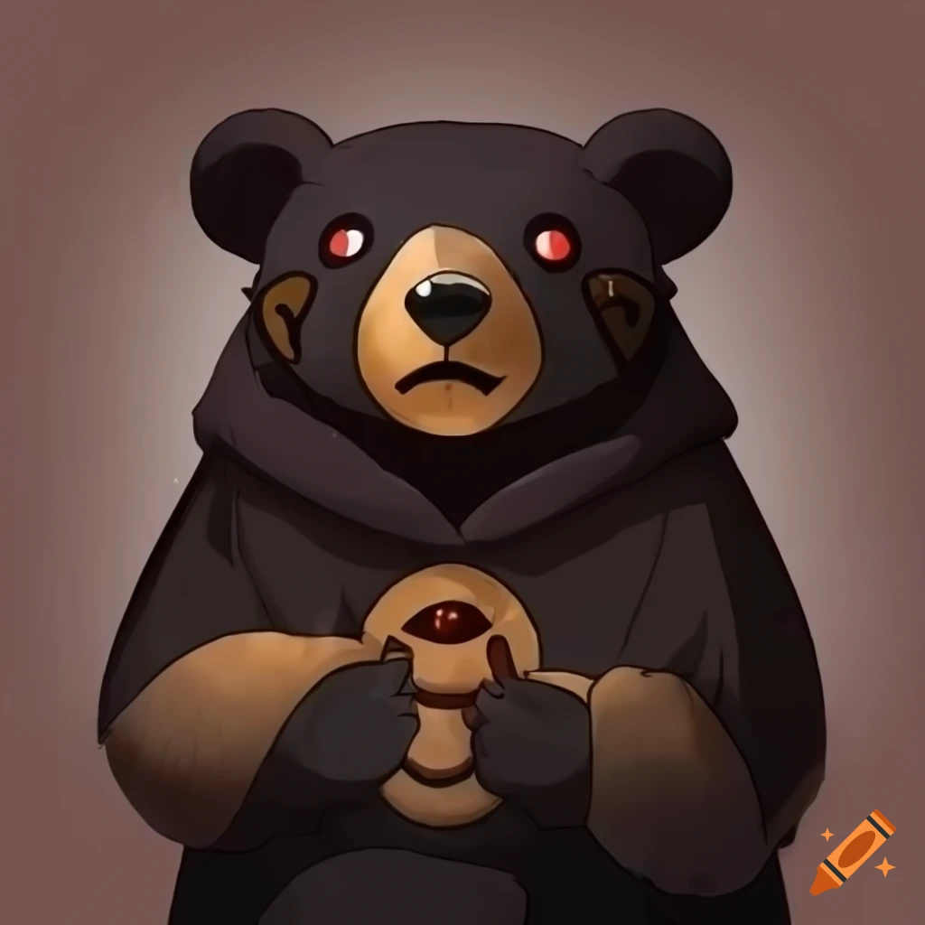 Black bear Pokemon with poncho-like fur design