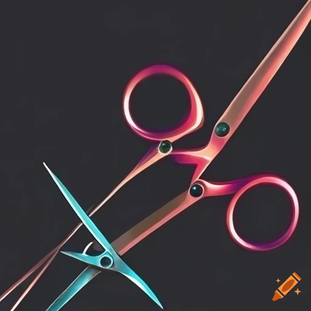 Abstract scissors wallpaper
