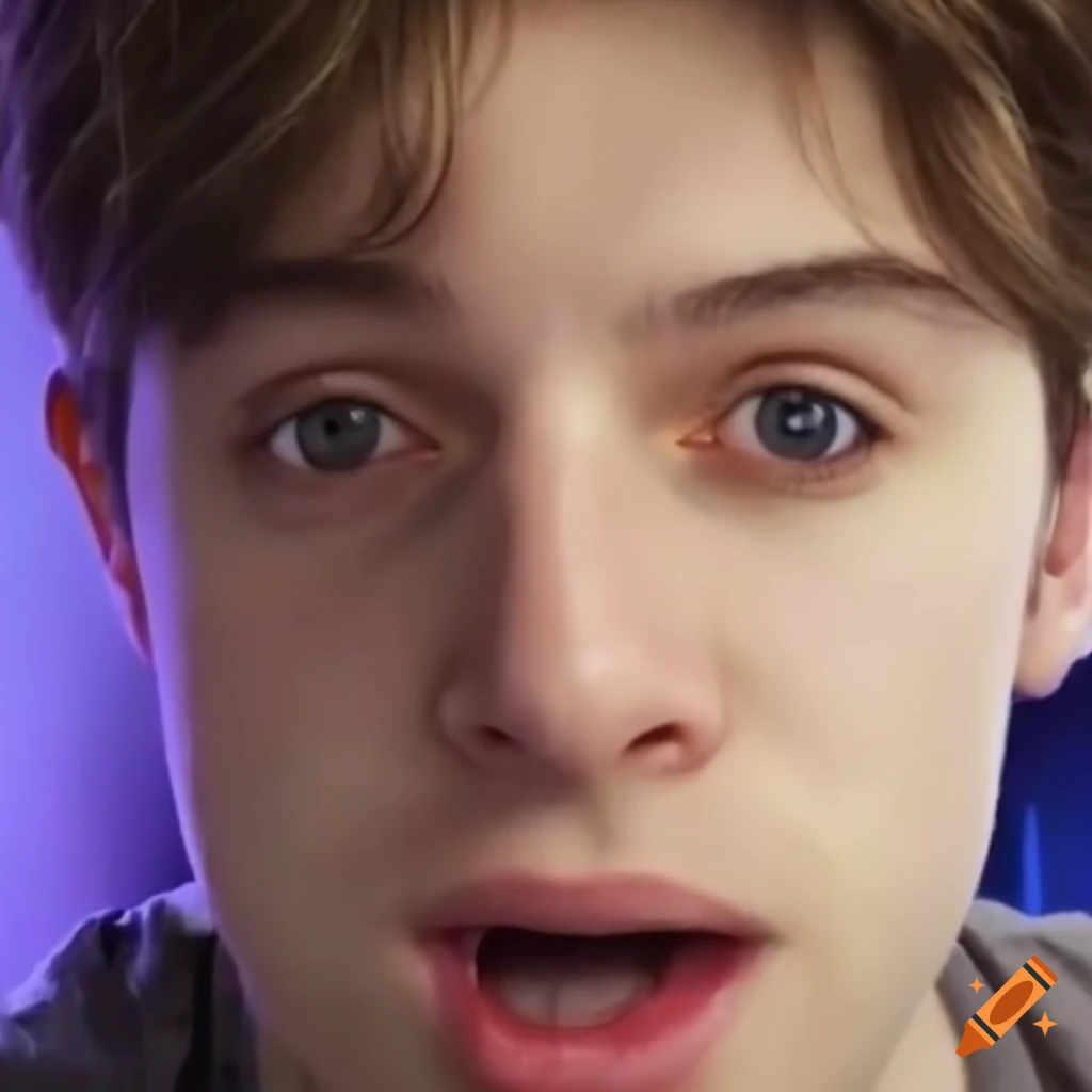 Hyperrealistic portrait of YouTuber ElrubiusOMG
