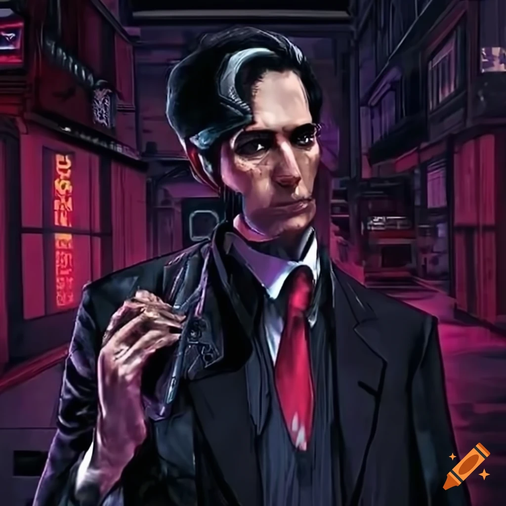 Mafia in a cyberpunk setting