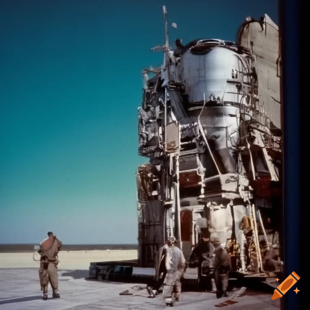 High-resolution color photograph of Missile Command from 1972, wide-angle view