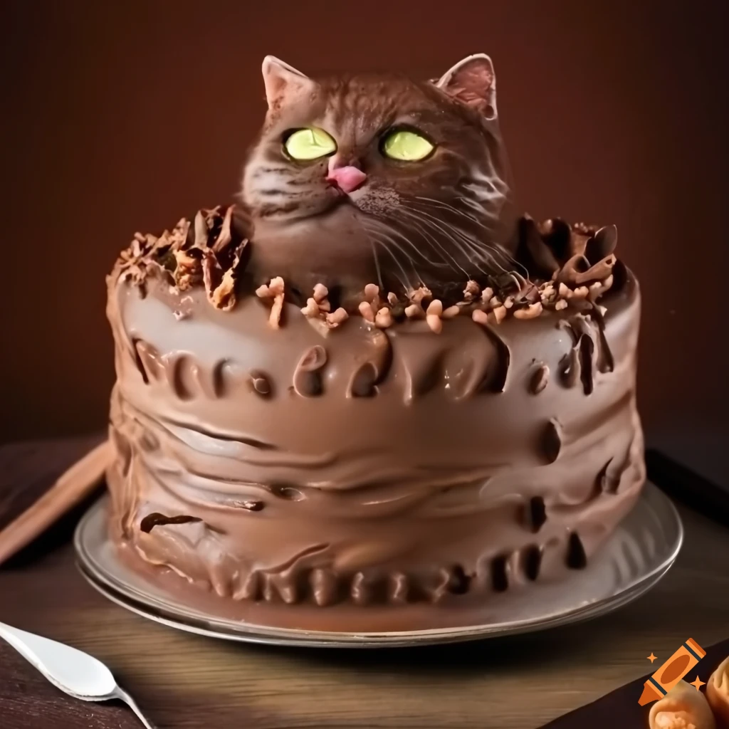 Chocolate Cat Cake