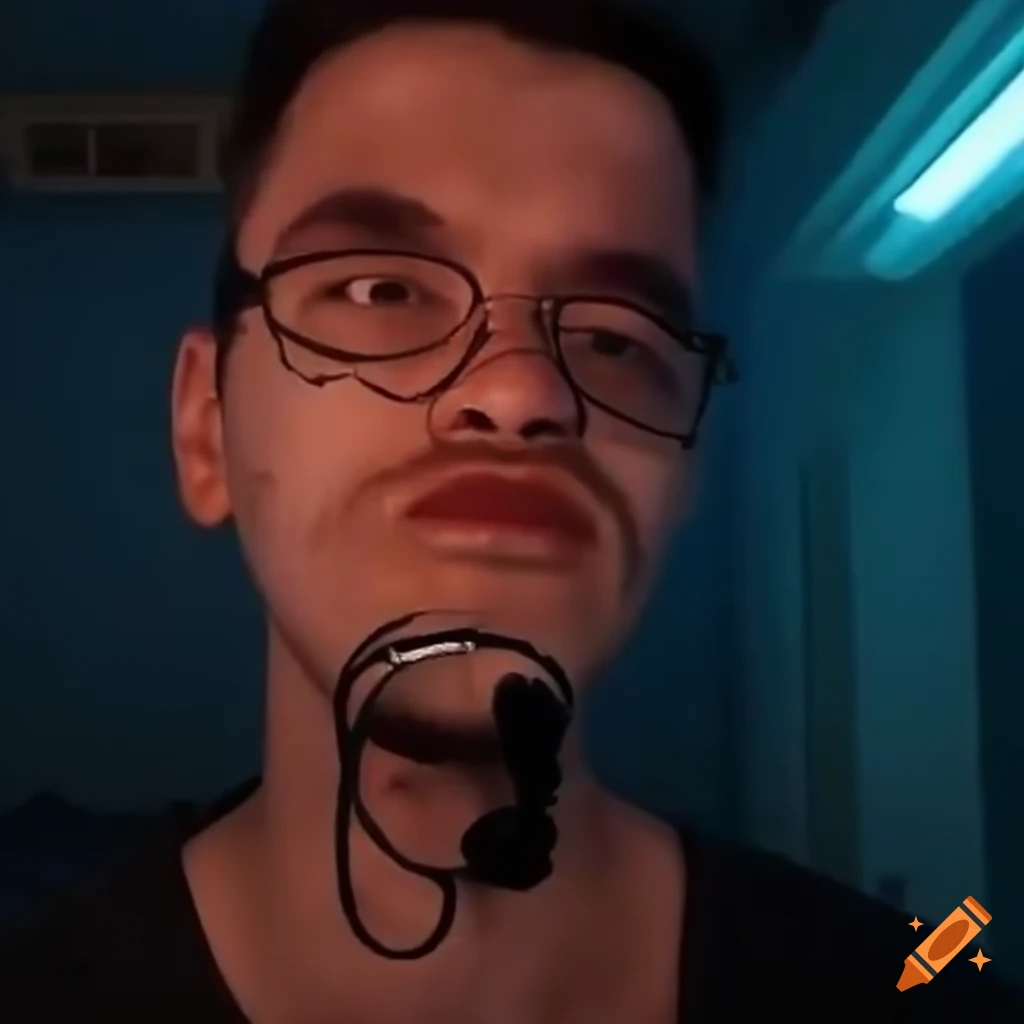 Hyperrealistic depiction of Youtuber Willyrex