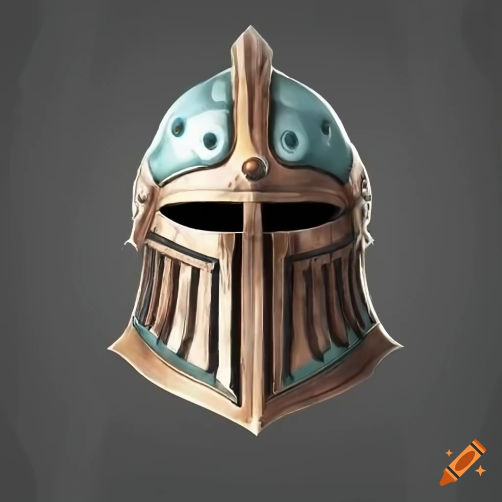 Legendary helmet viewed from the front