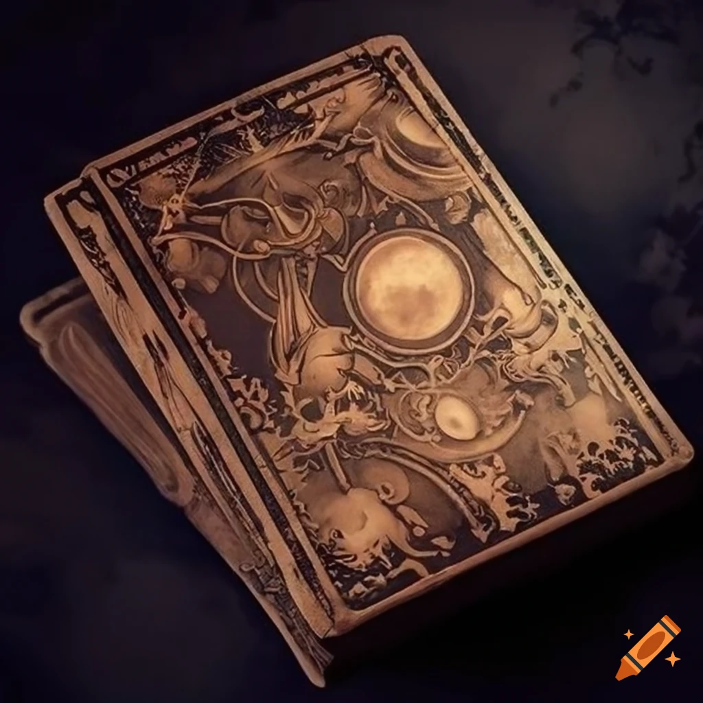 Ancient card game deck set in sepia tone