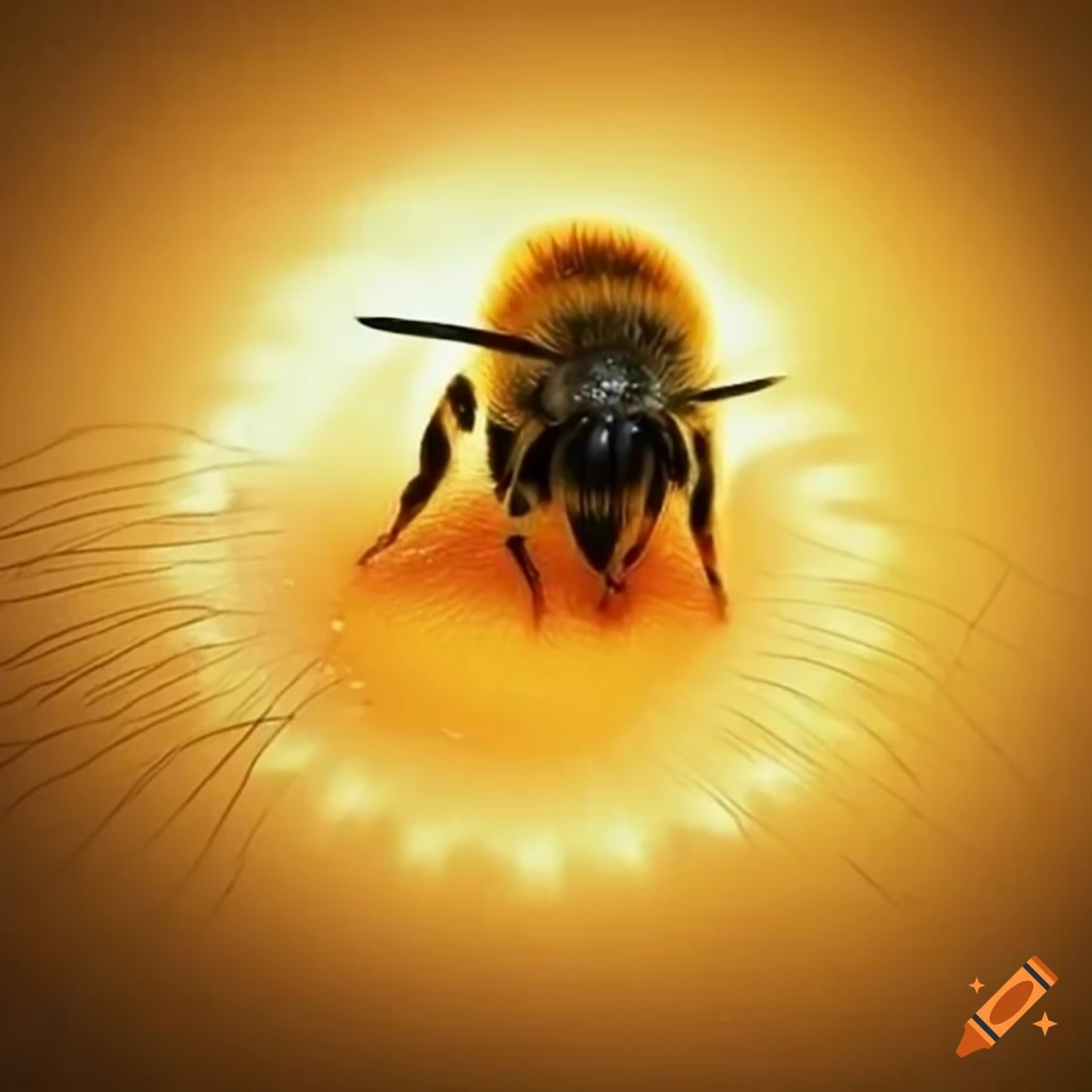 Soleil donne naissance à l'abeille