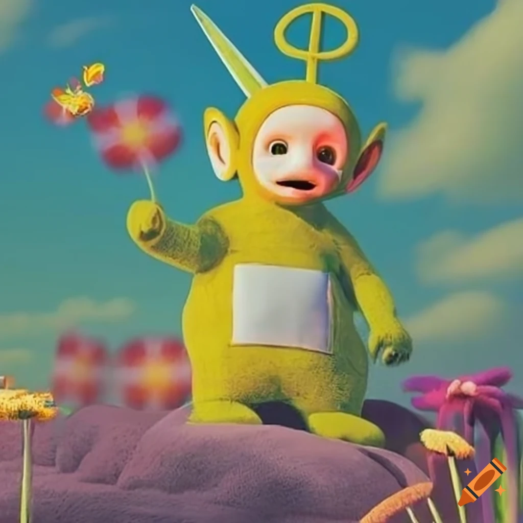Landscape inspired by the children's TV show Teletubbies