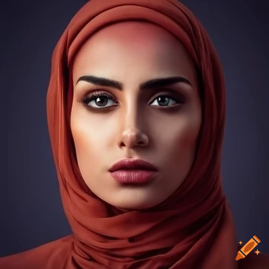 Realistic portrait of an Arab woman on Craiyon