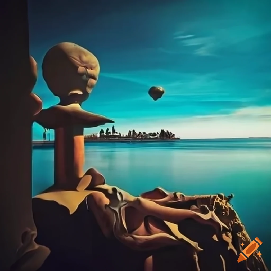 Woolloomooloo bay in surrealist Dalí style