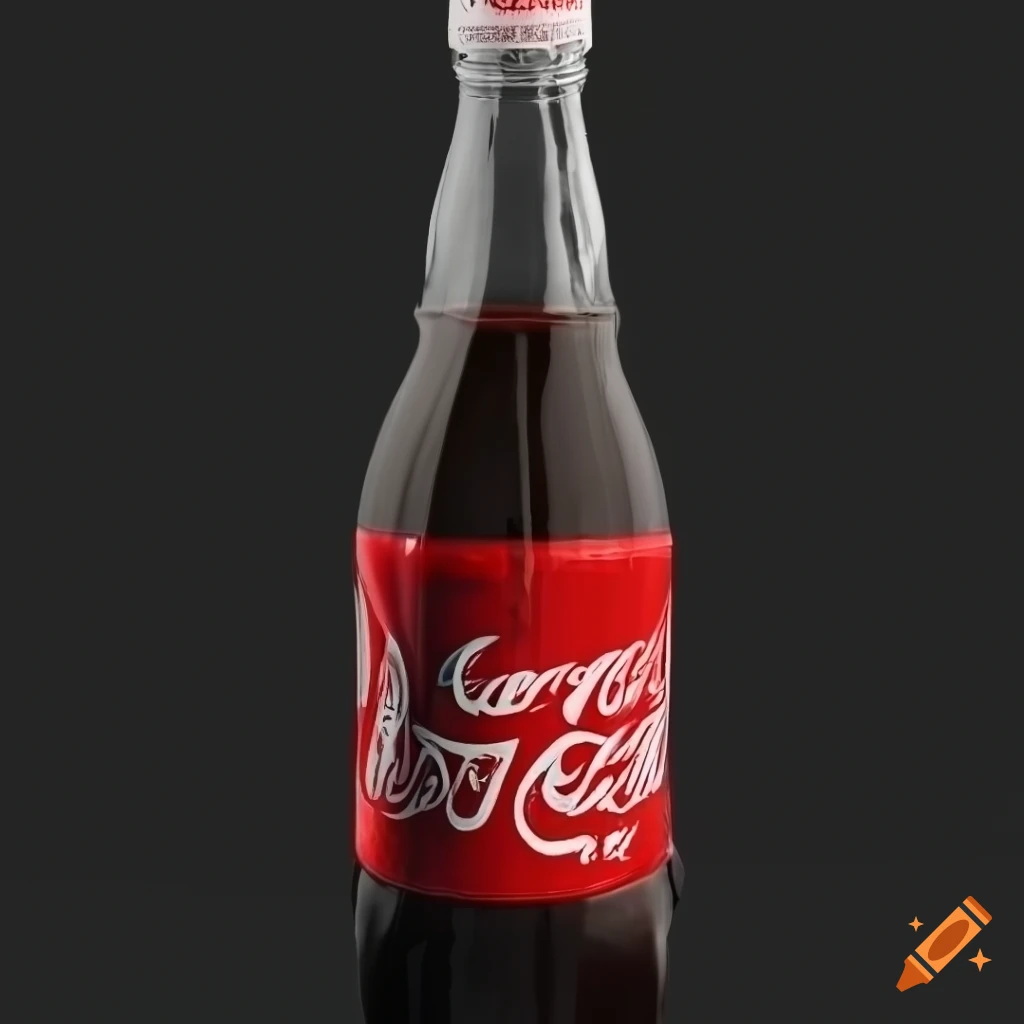 Detailed and realistic Coca Cola bottle