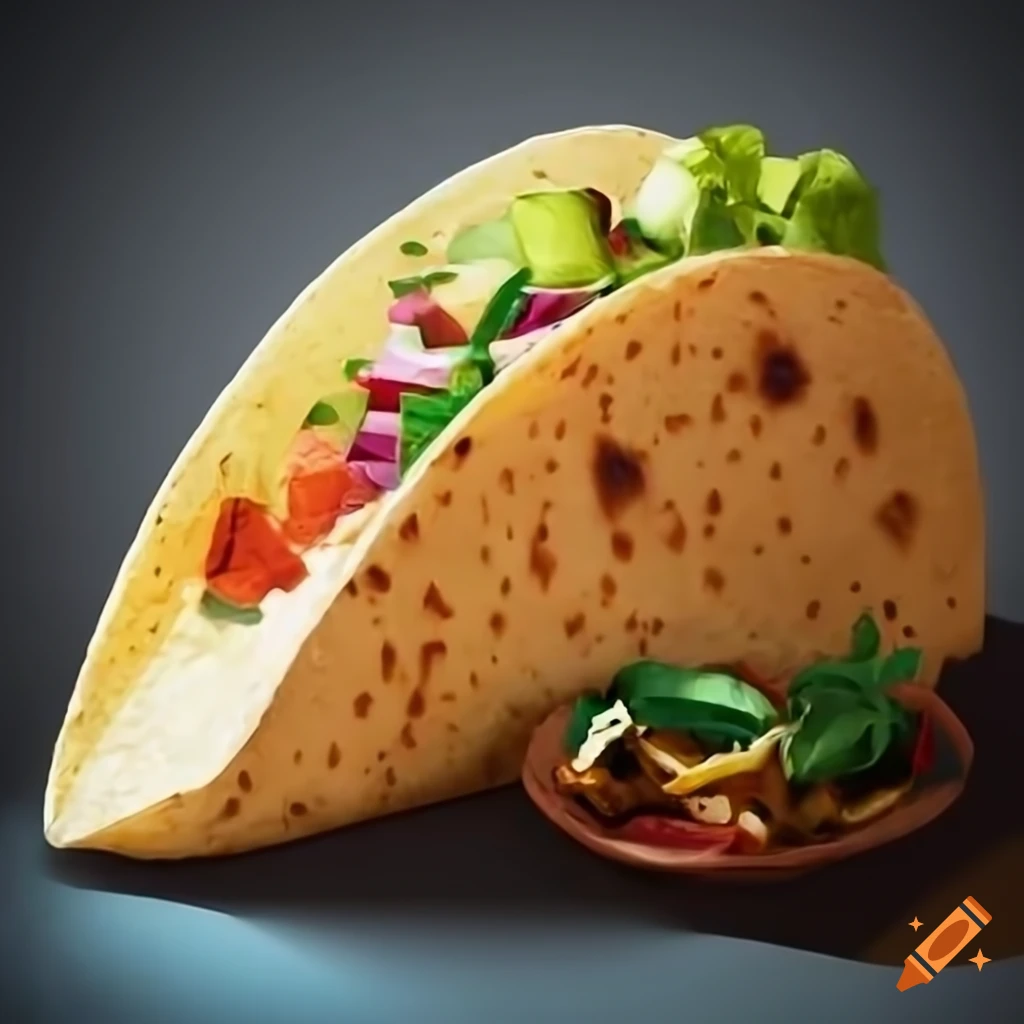 Photorealistic taco