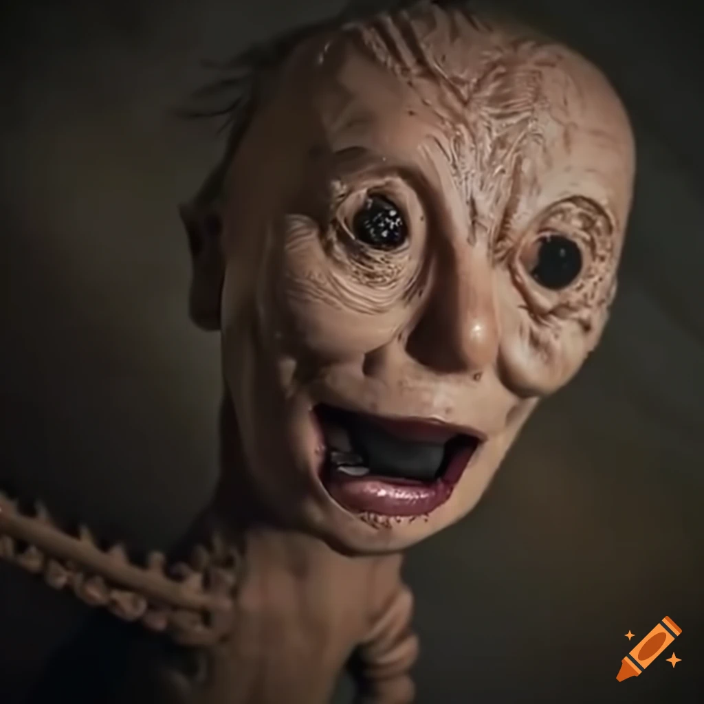 Claymation nightmare depiction of Elon Musk
