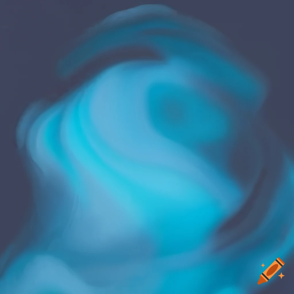 Dreamy and sleepy music album cover in white, grey, and light blue palette with blurred stains