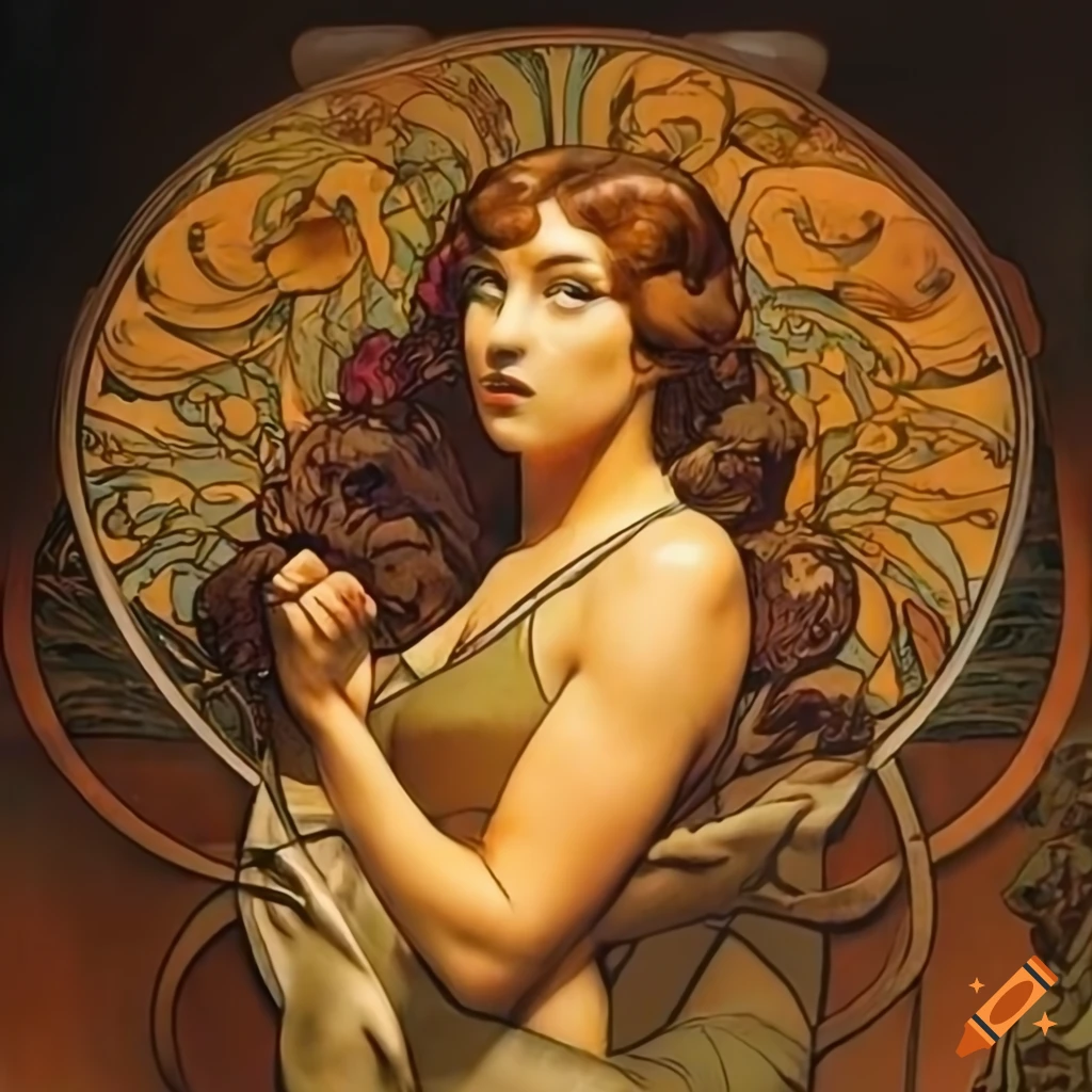 Deep honey glow light inspired by Boris Vallejo, Alphonse Mucha, Escher, and Vermeer in a stave carving