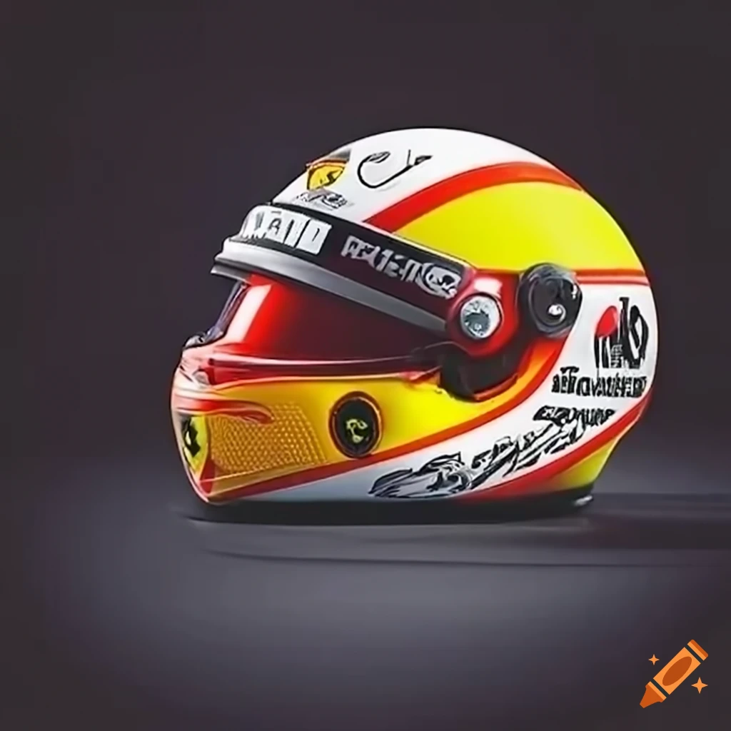 Sebastian Vettel's unique mashup helmet design inspired by Ferrari and Ayrton Senna's McLaren