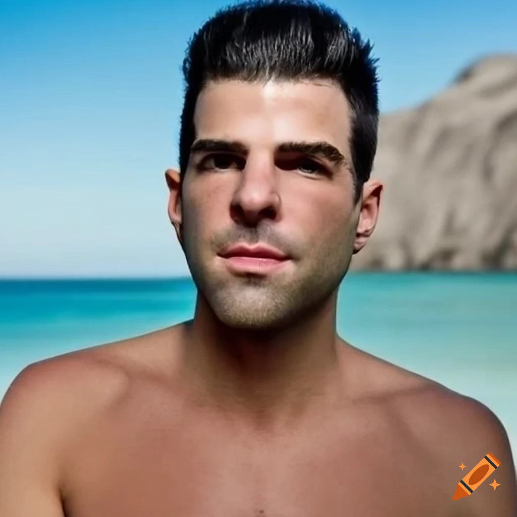 Zachary Quinto in a swimsuit