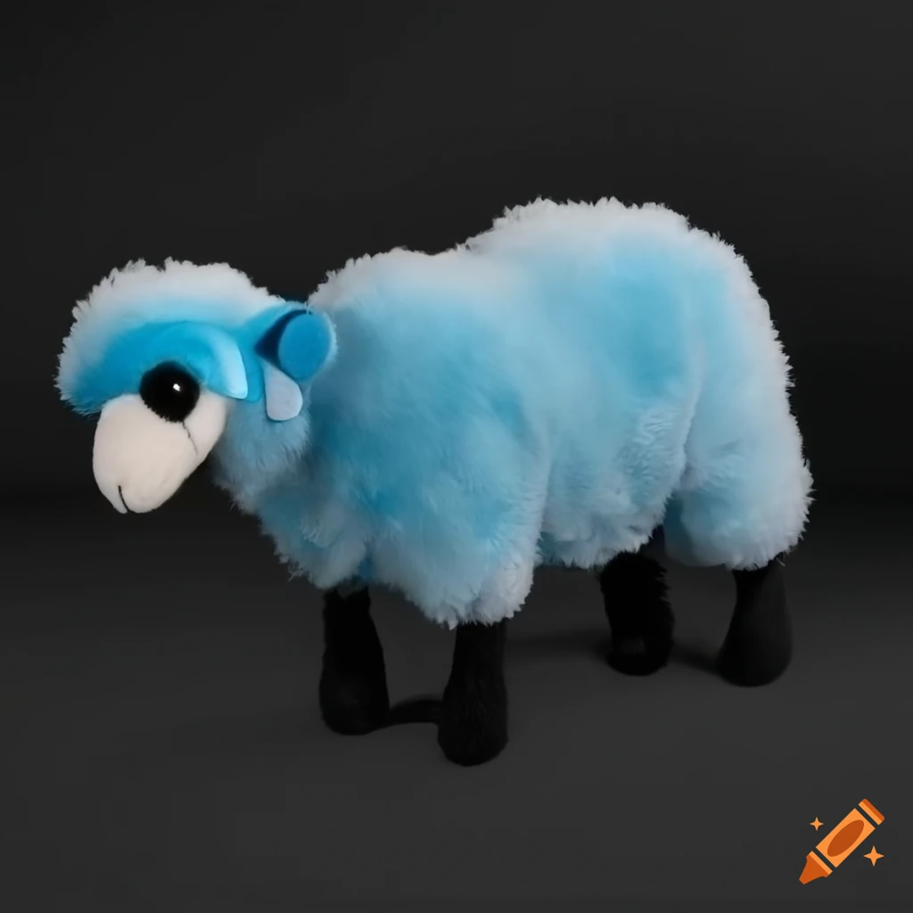 Blue sheep plush