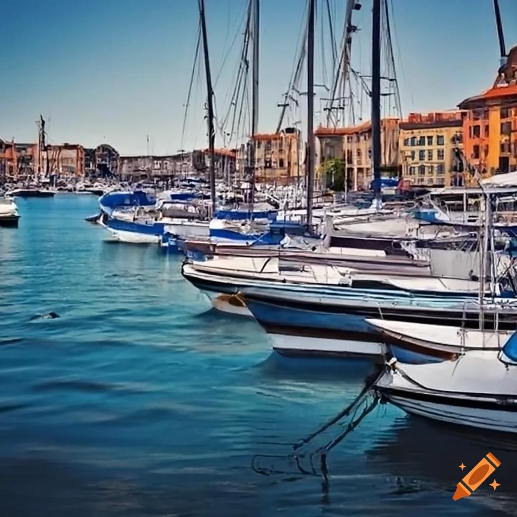 Boats in a harbor