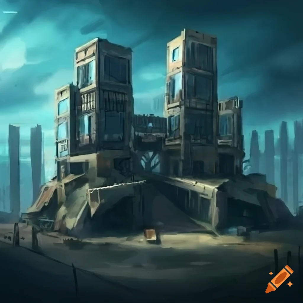Sci Fi Fortress Concept Art
