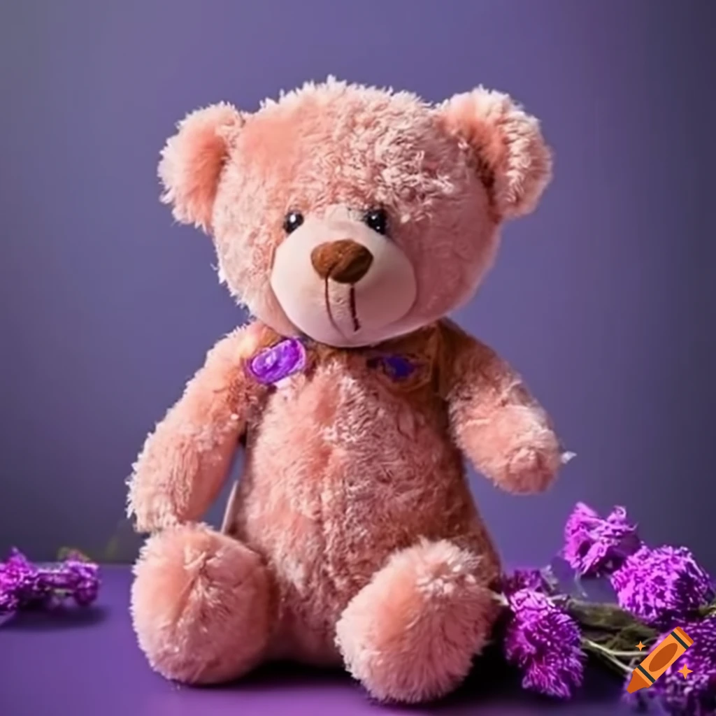 Teddy bear infused with lavender essence