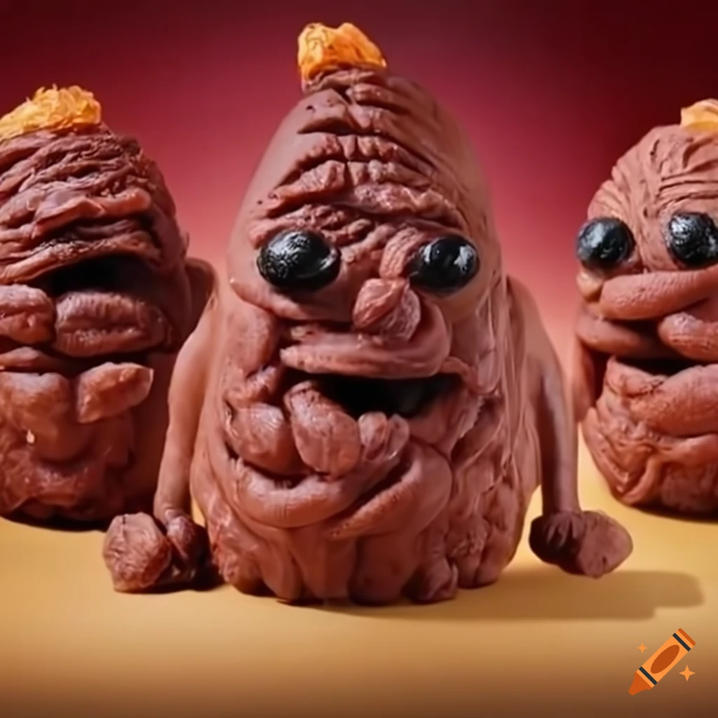 Claymation of California raisins leaving school for summer break