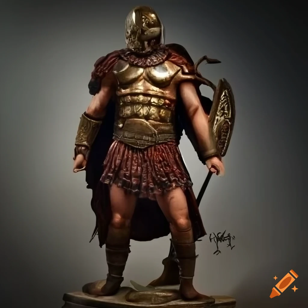 Retired 7'11ft gladiator Goliath with armor and mask