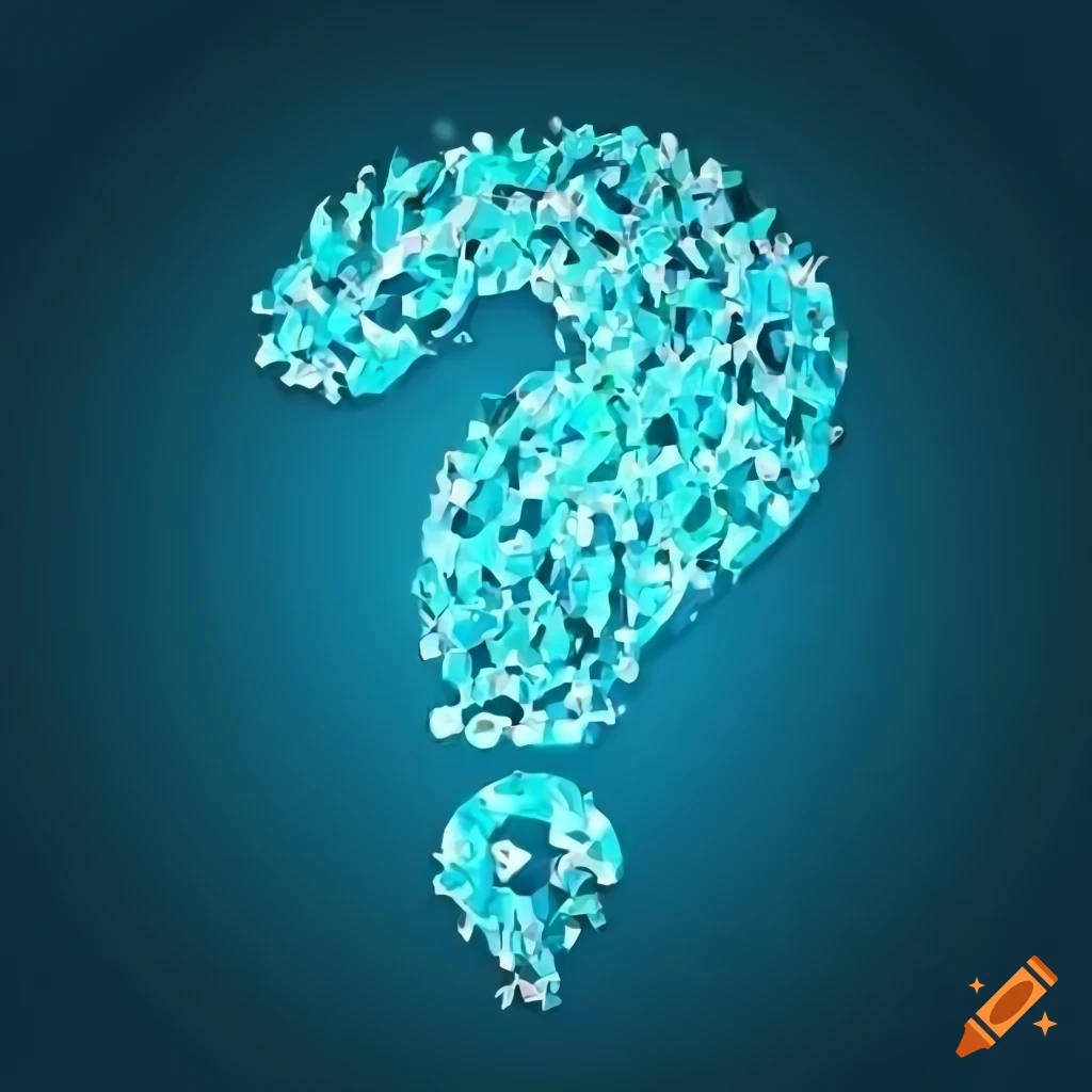 Material design background with question marks for quiz platform