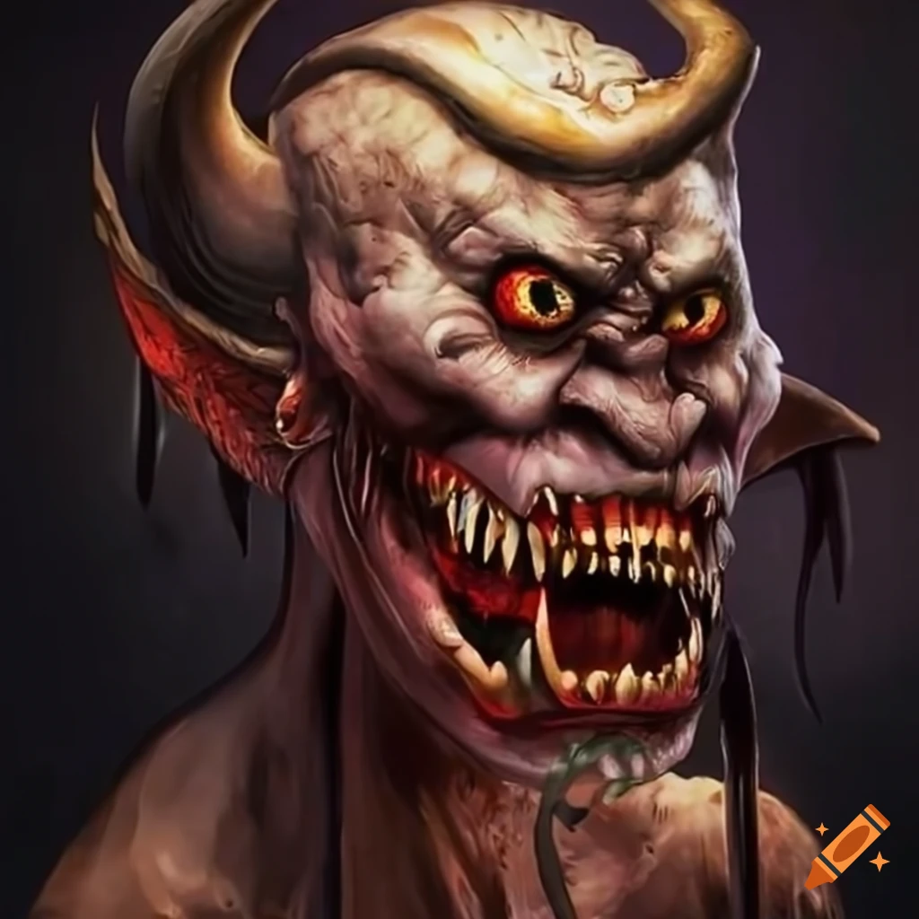 Liquor depicted as a monster or demon