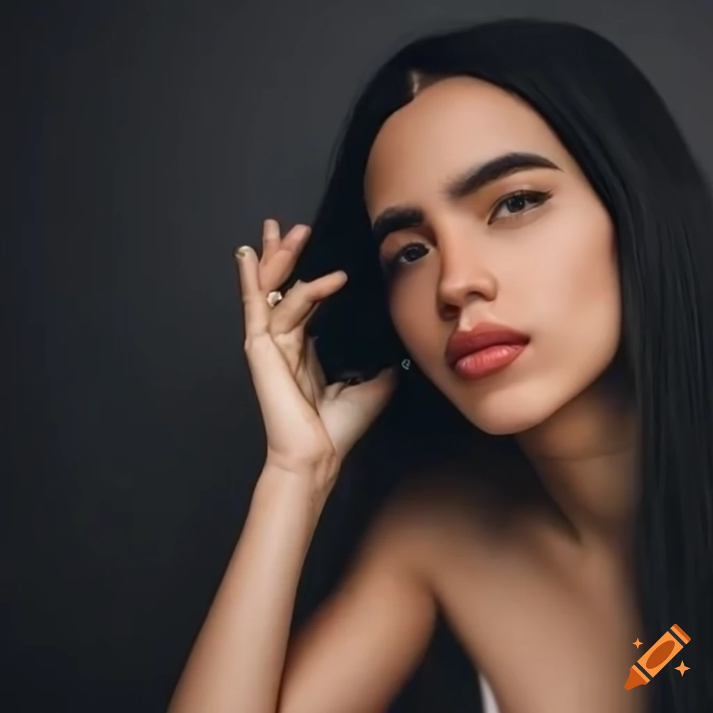 Female digital influencer avatar with Brazilian nationality appearance