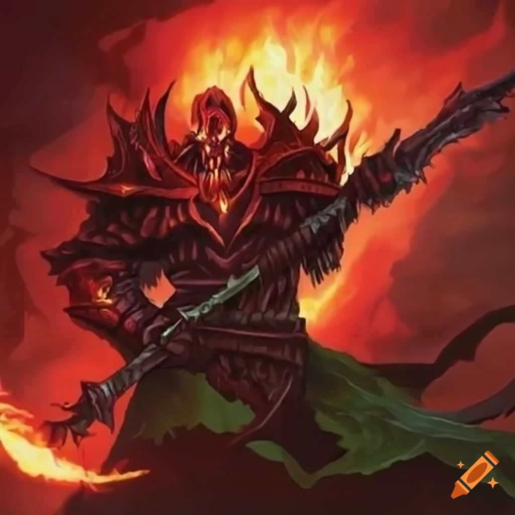 Poison flame long-sword with green aura against a castle background