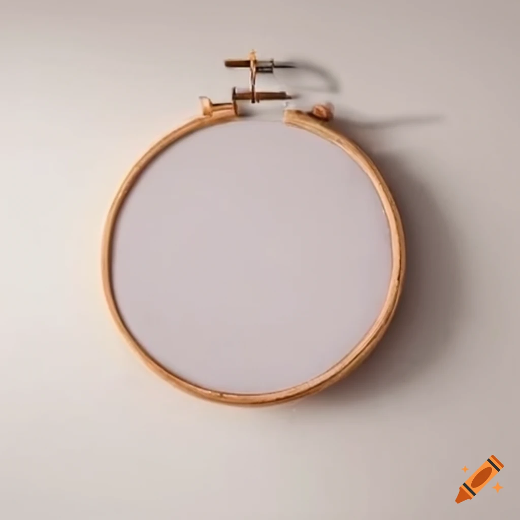 Empty embroidery hoop