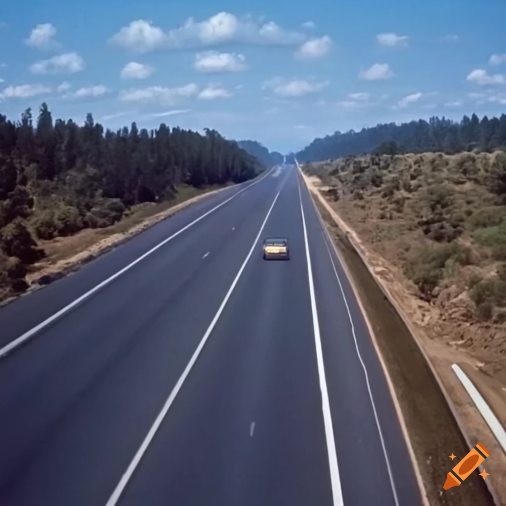 Traffic on Highway To Hell in 1978 by National Geographic