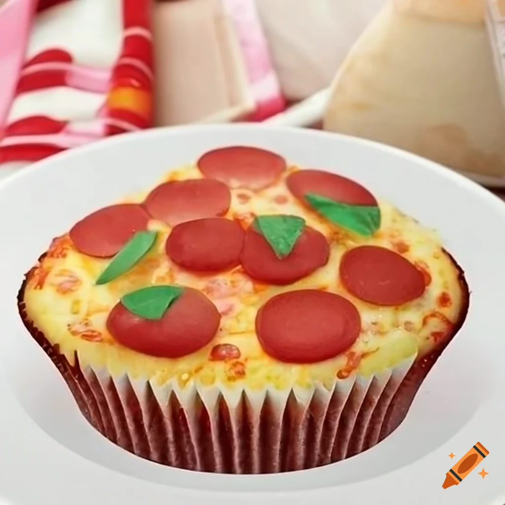 Pizza cupcake