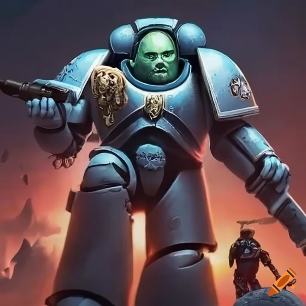 Trois pandaren space marines running a brewery and selling beer