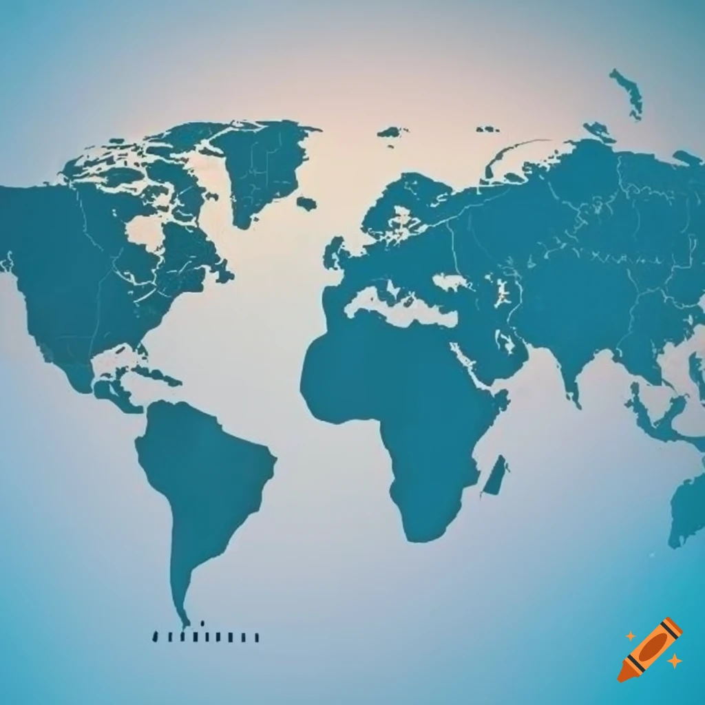 World map background with financial symbols and stock market charts overlay