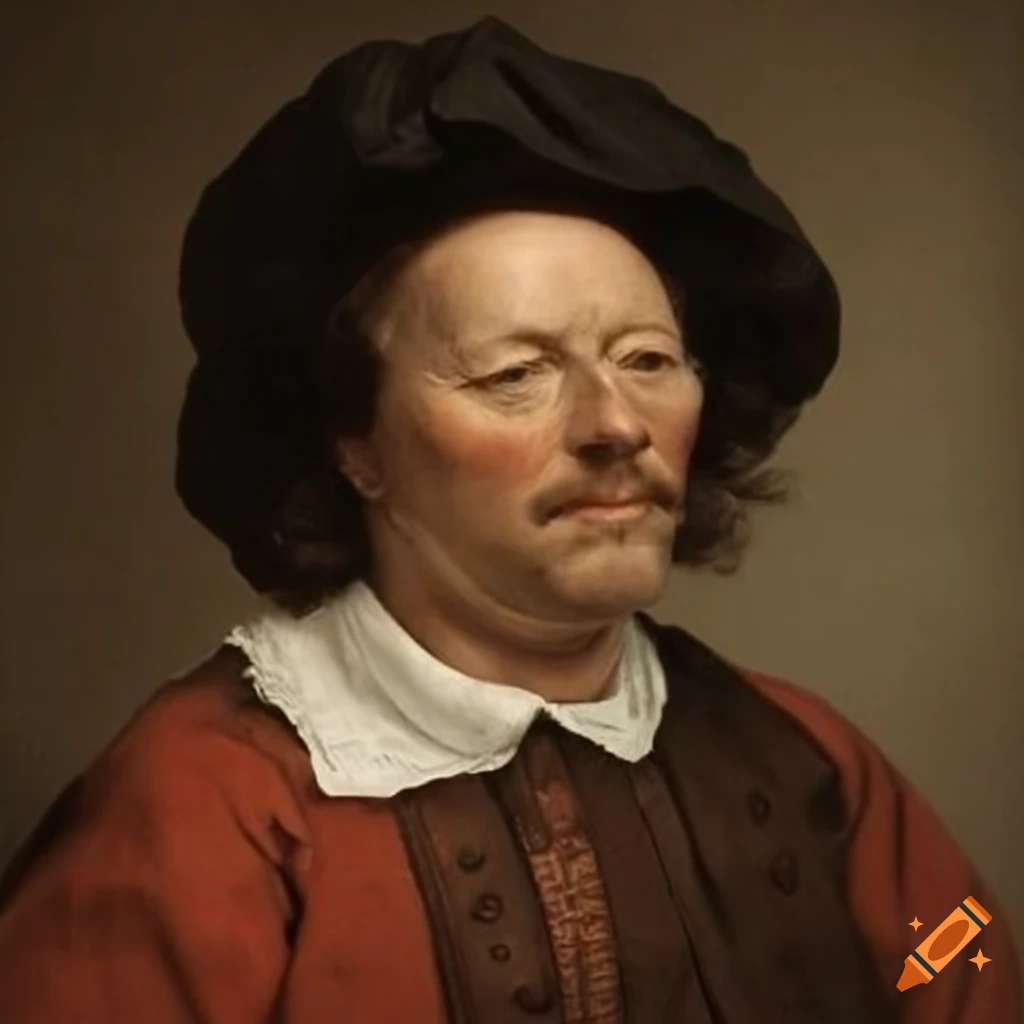 17th century French Huguenot man in historical attire
