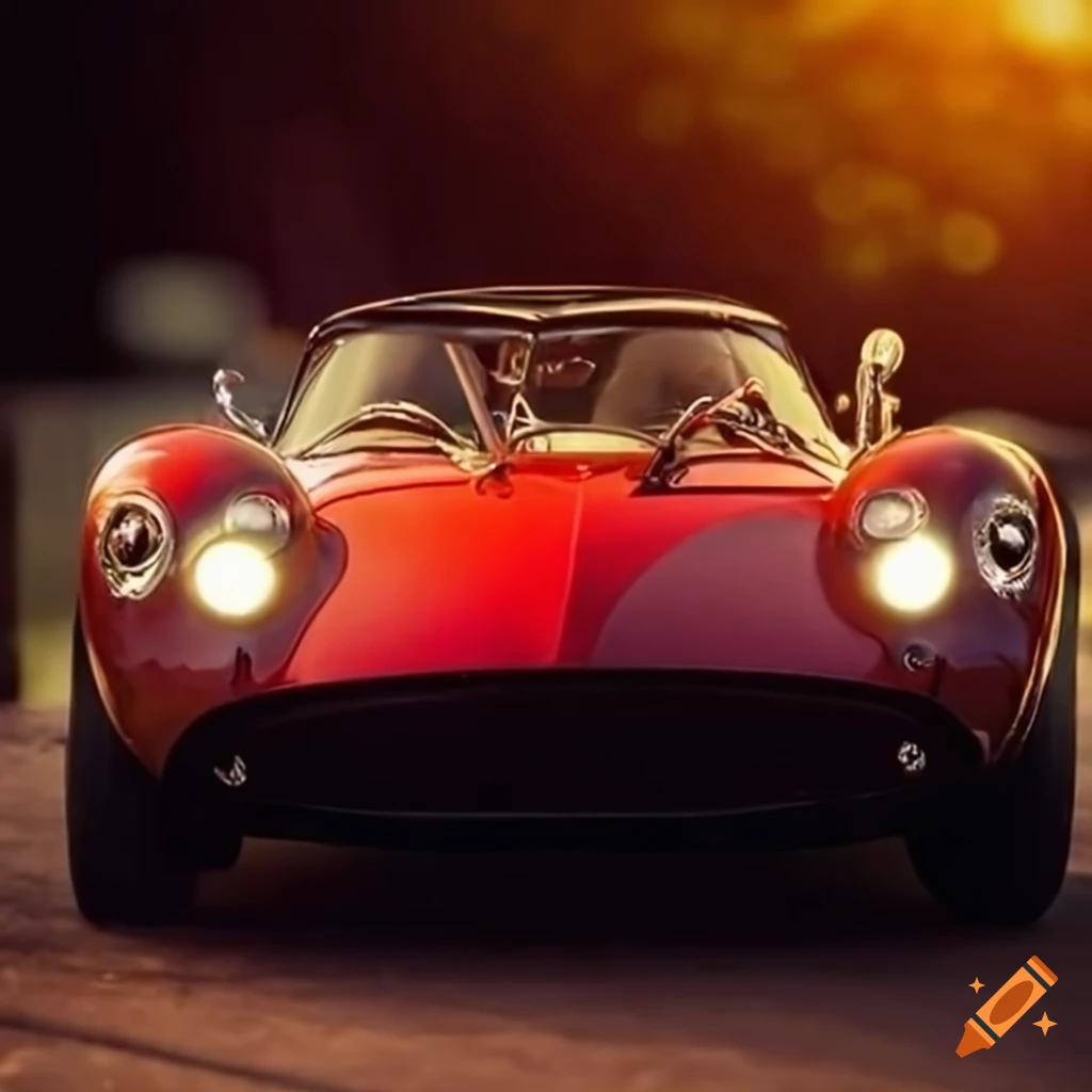 Vintage 1955 Pagani sports car with immaculate detail