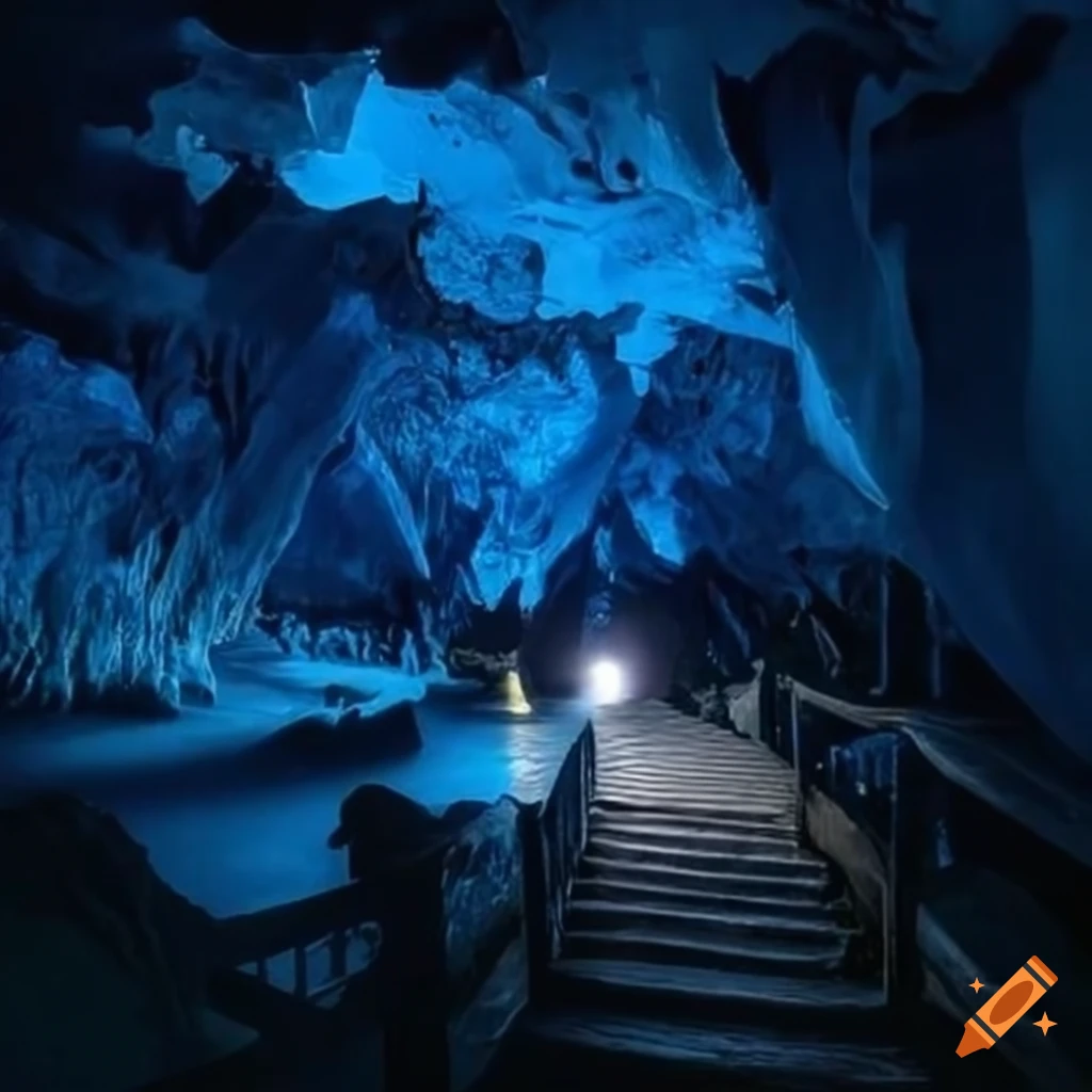 Crystal cave on Craiyon