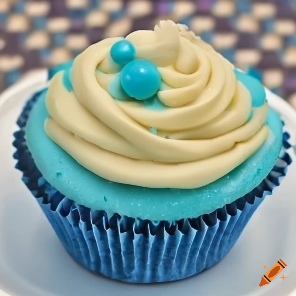 Blue Cross cupcake