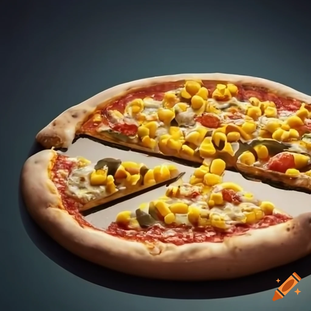 Cheese corn pizza